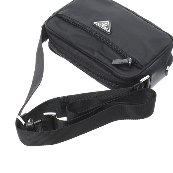 Prada Hardware Nylon Shoulder Bag Black - Picture 3 of 8